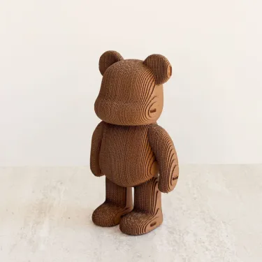 Ours Arty - Puzzle sculpture 3D en carton - Cartonic