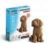 Chiot Labrador - Puzzle sculpture 3D en carton - Cartonic