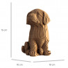 Chiot Labrador - Puzzle sculpture 3D en carton - Cartonic