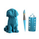 Chiot Labrador - Puzzle sculpture 3D en carton - Cartonic