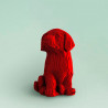 Chiot Labrador - Puzzle sculpture 3D en carton - Cartonic