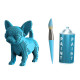 Chiot Chihuahua - Puzzle sculpture 3D en carton - Cartonic