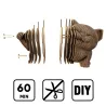 Chaton saluant - Puzzle sculpture 3D en carton - Cartonic