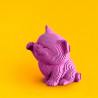 Chaton saluant - Puzzle sculpture 3D en carton - Cartonic