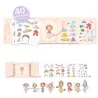 Vestiaire de Lilyruby, autocollants repositionnables tinyly DJECO 6981
