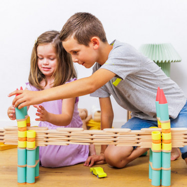 PIKS & STIX jeu de construction créatif - OPPI 96 pièces