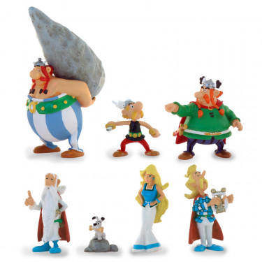 Tubo ASTERIX Village - 7 figurines PLASTOY