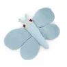 Doudou hochet "Papillon bleu" en coton bio - Myum - The veggy toys