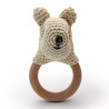 Anneau de dentition "Ourson" en crochet en coton bio The veggy toys