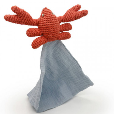 Doudou Crabe en coton bio - The veggy toys