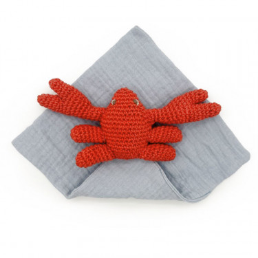 Doudou Crabe en coton bio - The veggy toys