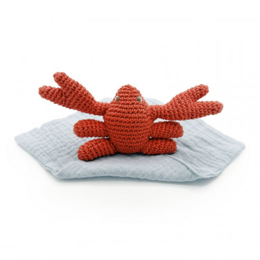 Doudou Crabe en coton bio - The veggy toys
