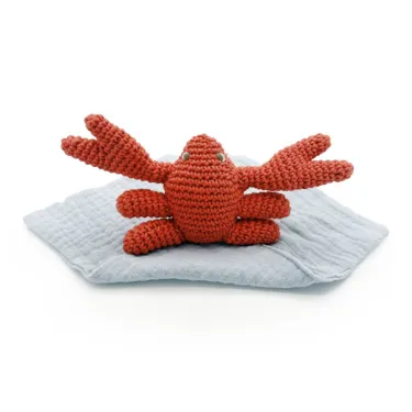 Doudou Crabe en coton bio - The veggy toys