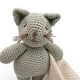 Doudou Chat en coton bio - The veggy toys