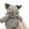 Doudou Chat en coton bio - The veggy toys