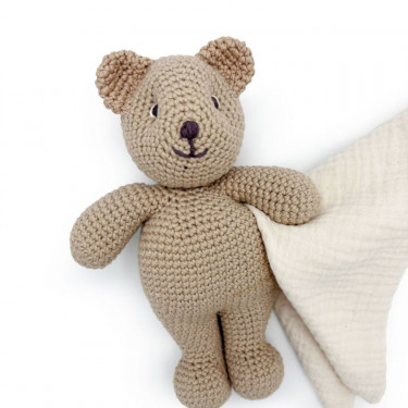 Doudou Ourson en coton bio - The veggy toys