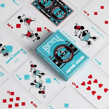 Jeu de 54 cartes à jouer Disney Classic Minnie Mouse Bicycle