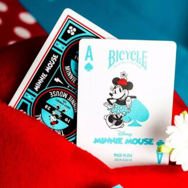 Jeu de 54 cartes à jouer Disney Classic Minnie Mouse Bicycle