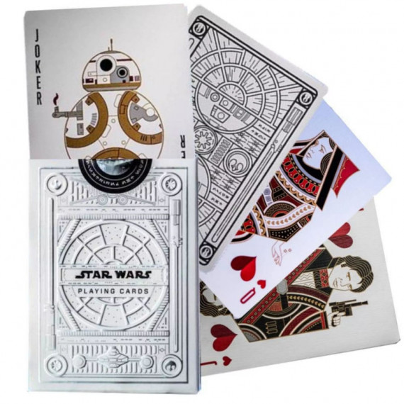 Jeu de 54 cartes à jouer Star Wars Silver Light Theory11
