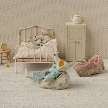 Couffin pour bébé souris Maileg - Rose