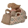 Couffin pour bébé souris Maileg - Rose