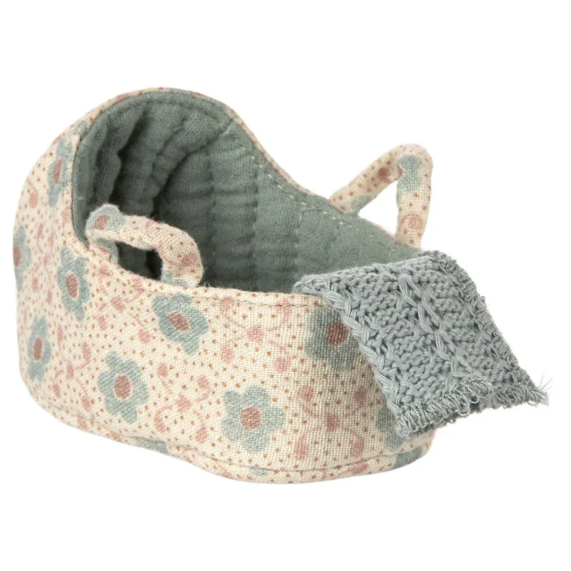 Couffin pour bébé souris Maileg - Bleu