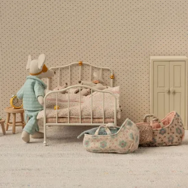 Couffin pour bébé souris Maileg - Bleu