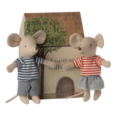 LouiMax et Stella - Petit frère et petite soeur Souris Maileg