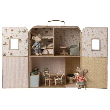 Maison SuitCasa pour petit frère et petite soeur souris Maileg