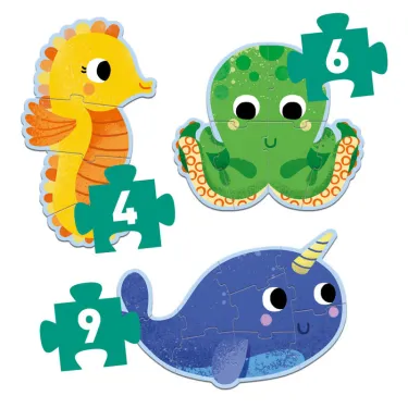 Puzzle primo Dans la mer DJECO 7144