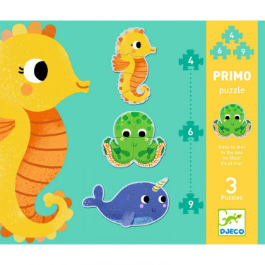 Puzzle primo Dans la mer DJECO 7144