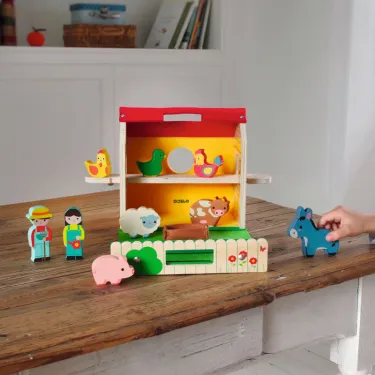 "Softi-Farm" Ferme en bois DJECO 6369