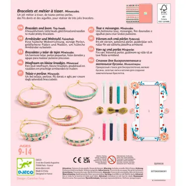 Bracelets et métier à tisser 'Minuscules' DJECO 9838
