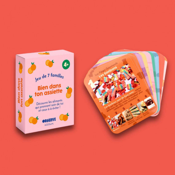 Bien dans ton assiette - Jeu de 7 familles OBSERVE Edition