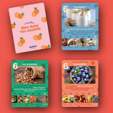 Bien dans ton assiette - Jeu de 7 familles OBSERVE Edition