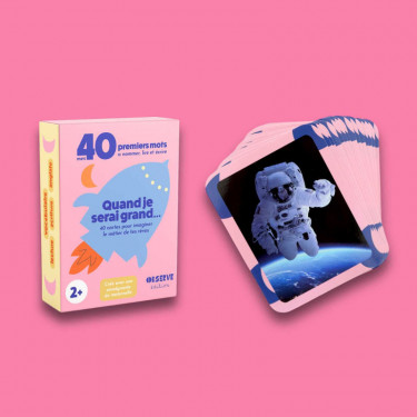 Imagier Métiers - Quand je serai grand - 40 Cartes Flash OBSERVE Edition