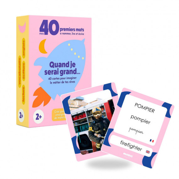 Imagier Métiers - Quand je serai grand - 40 Cartes Flash OBSERVE Edition