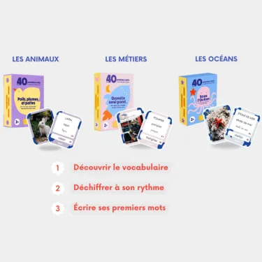 Imagier Métiers - Quand je serai grand - 40 Cartes Flash OBSERVE Edition