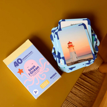Imagier Mers & Océans - Sous l'Océan - 40 Cartes Flash OBSERVE Edition