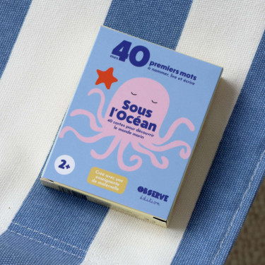 Imagier Mers & Océans - Sous l'Océan - 40 Cartes Flash OBSERVE Edition