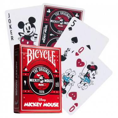 Jeu de 54 cartes à jouer Disney Classic Mickey Mouse Bicycle