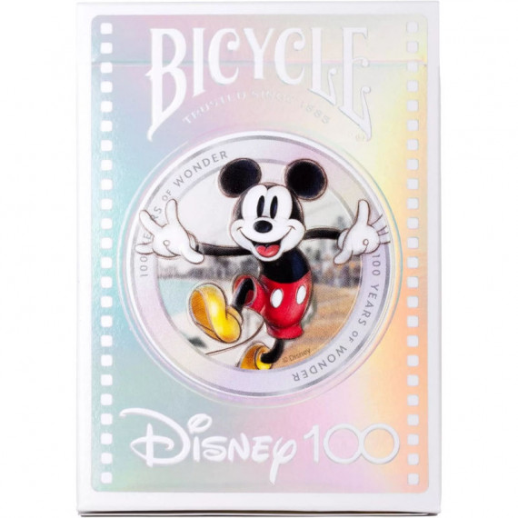 Jeu de 54 cartes à jouer Disney 100ème Anniversaire - Bicycle