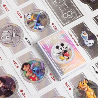 Jeu de 54 cartes à jouer Disney 100ème Anniversaire - Bicycle