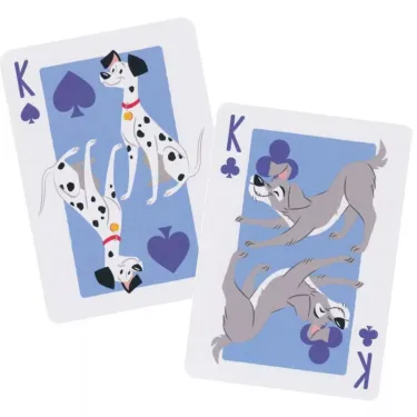 Jeu de 54 cartes à jouer Chats et Chiens Disney - Bicycle