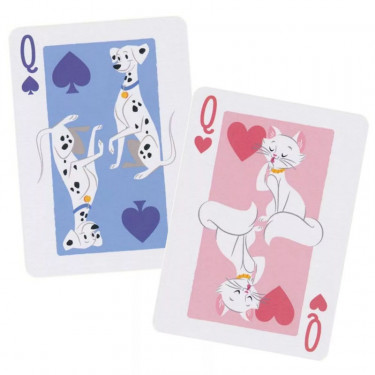 Jeu de 54 cartes à jouer Chats et Chiens Disney - Bicycle