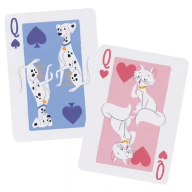 Jeu de 54 cartes à jouer Chats et Chiens Disney - Bicycle