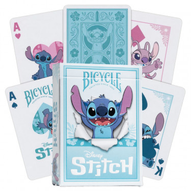 Jeu de 54 cartes à jouer Stitch Disney - Bicycle