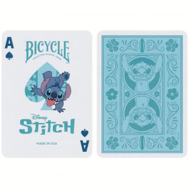 Jeu de 54 cartes à jouer Stitch Disney - Bicycle