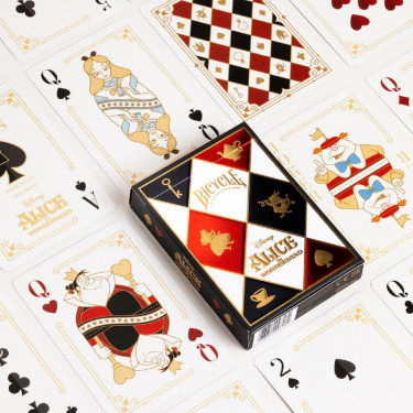 Jeu de 54 cartes à jouer Alice au Pays des Merveilles Disney - Bicycle
