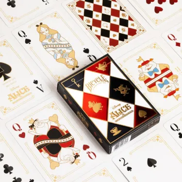 Jeu de 54 cartes à jouer Alice au Pays des Merveilles Disney - Bicycle